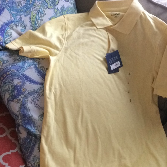 NWT Men’s Croft&Barrow Polo yellow - Picture 1 of 8